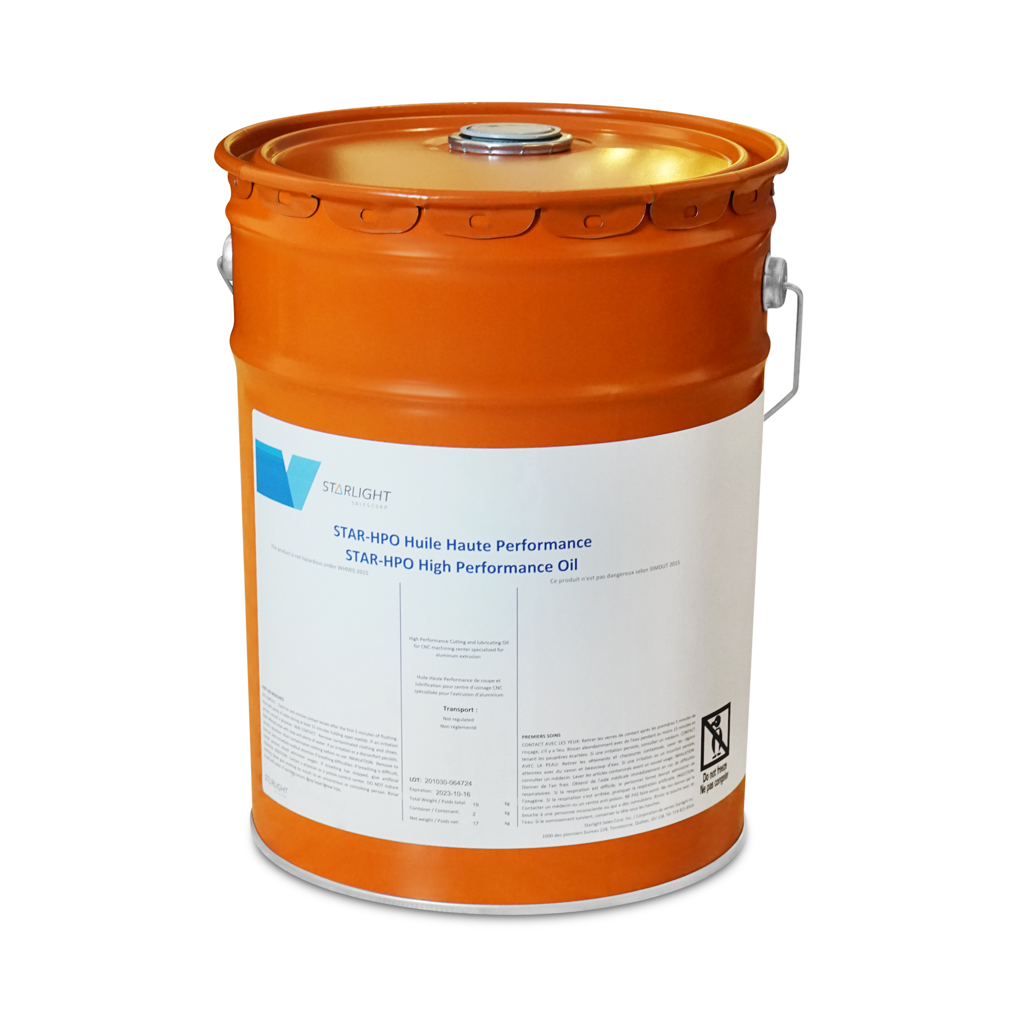 DSC03558 Chaudière de lubrifiant 100% BIO Haute Performance spécialisée pour extrusion d'aluminium (20L)