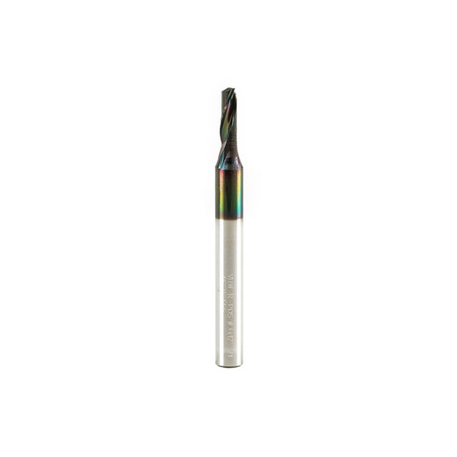 Single Flute End Mill with Carbide "Mirror Finish" - 4x12x60x6mm DCL Coating