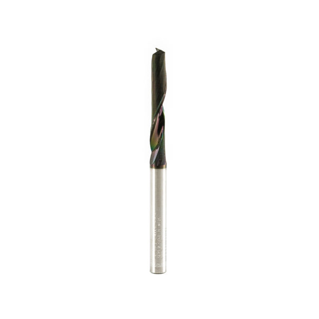 Single Flute End Mill with Carbide "Mirror Finish" - 6x35x80x6mm DLC Coating