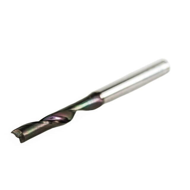 Single Flute End Mill with Carbide "Mirror Finish" - 6x35x80x6mm DLC Coating - Image 4