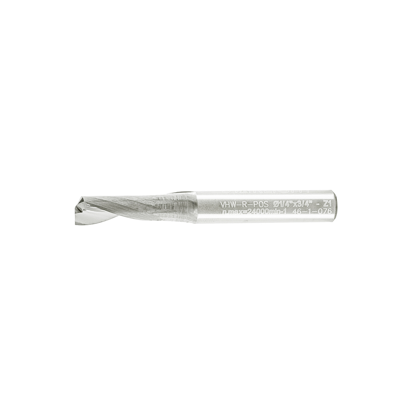 Mèche une flûte au carbure "fini miroir" - 1/4"x3/4"x2"x1/4" – Image 2