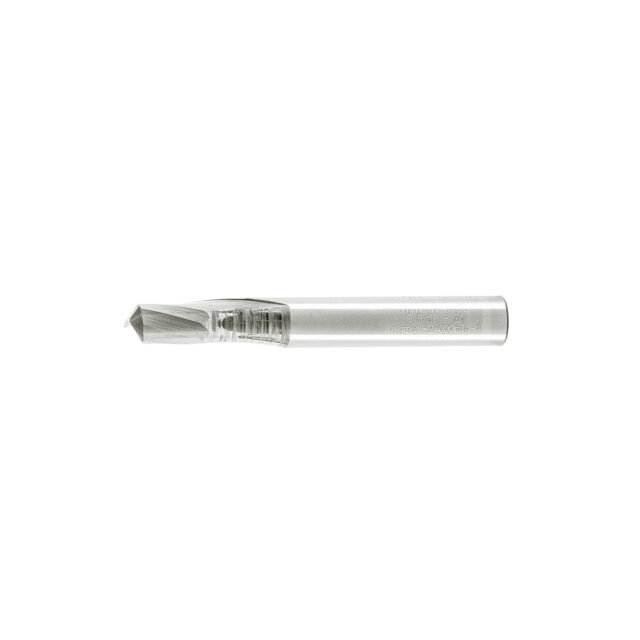Alternative view of Single Flute End Mill with Carbide "Mirror Finish" - 8x18x60x8mm