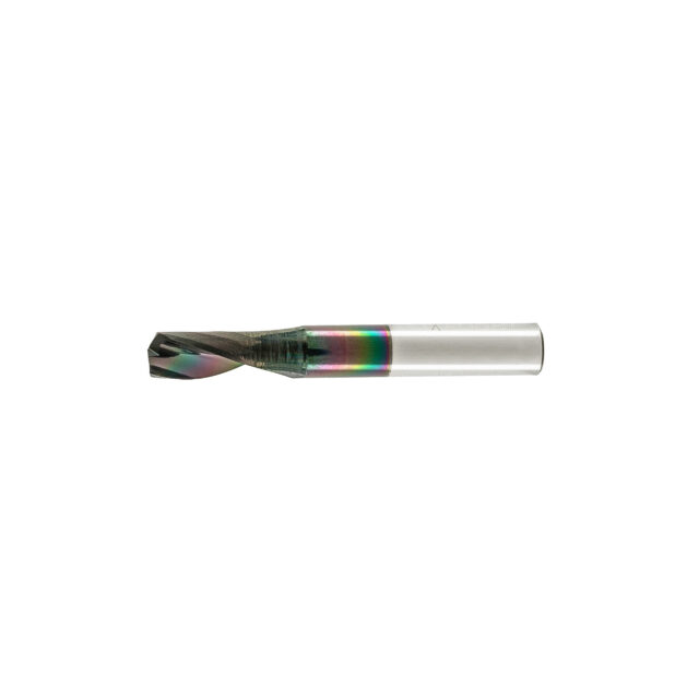 Alternative view of Single Flute End Mill with Carbide "Mirror Finish" - 8x18x60x8mm DLC Coating