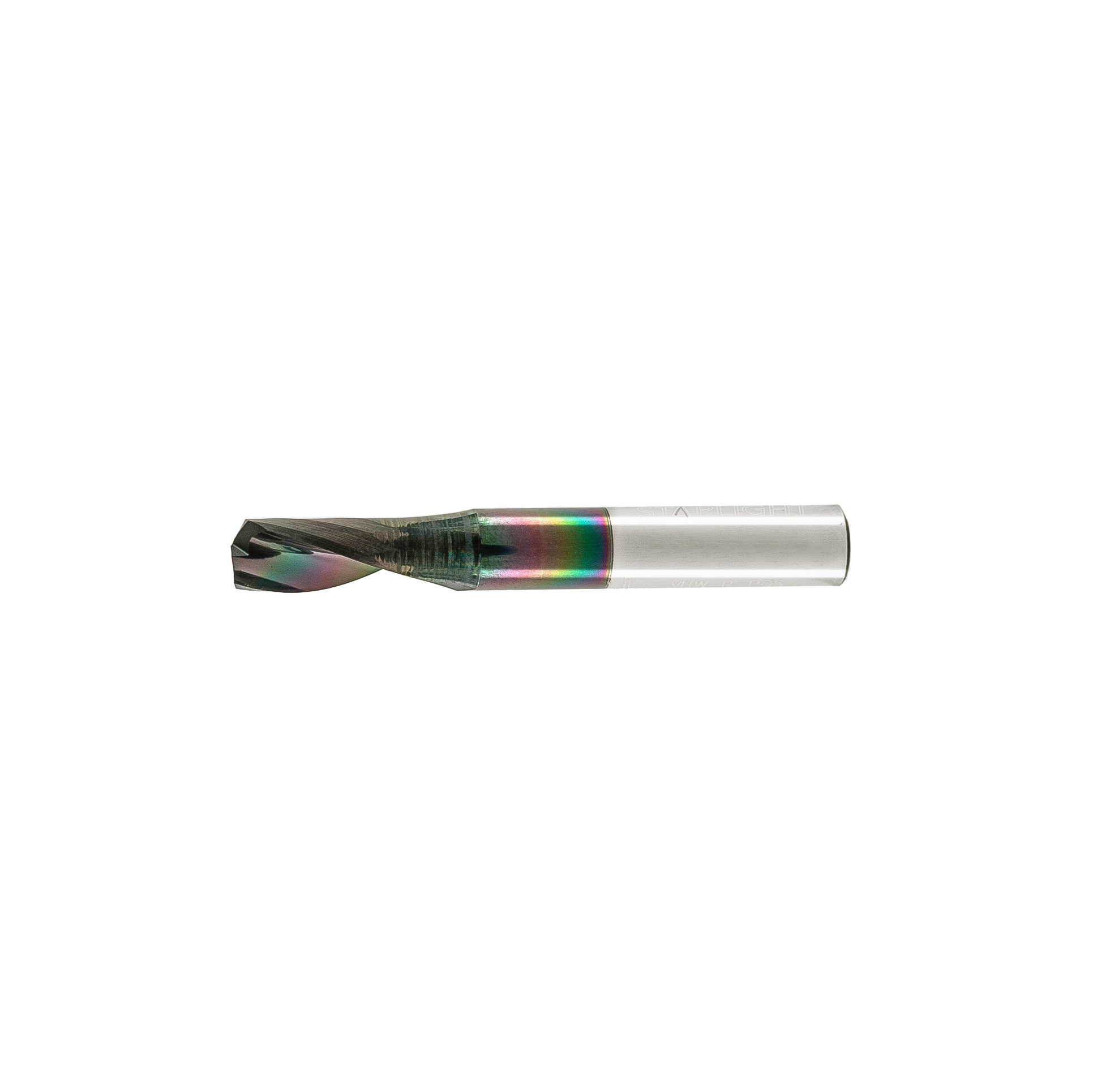 Mèche une flûte au carbure "fini miroir" - 8x18x60x8mm revêtement DLC – Image 2