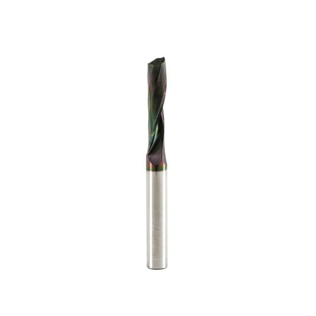 Single Flute End Mill with Carbide "Mirror Finish" - 8x35x80x8mm DLC Coating