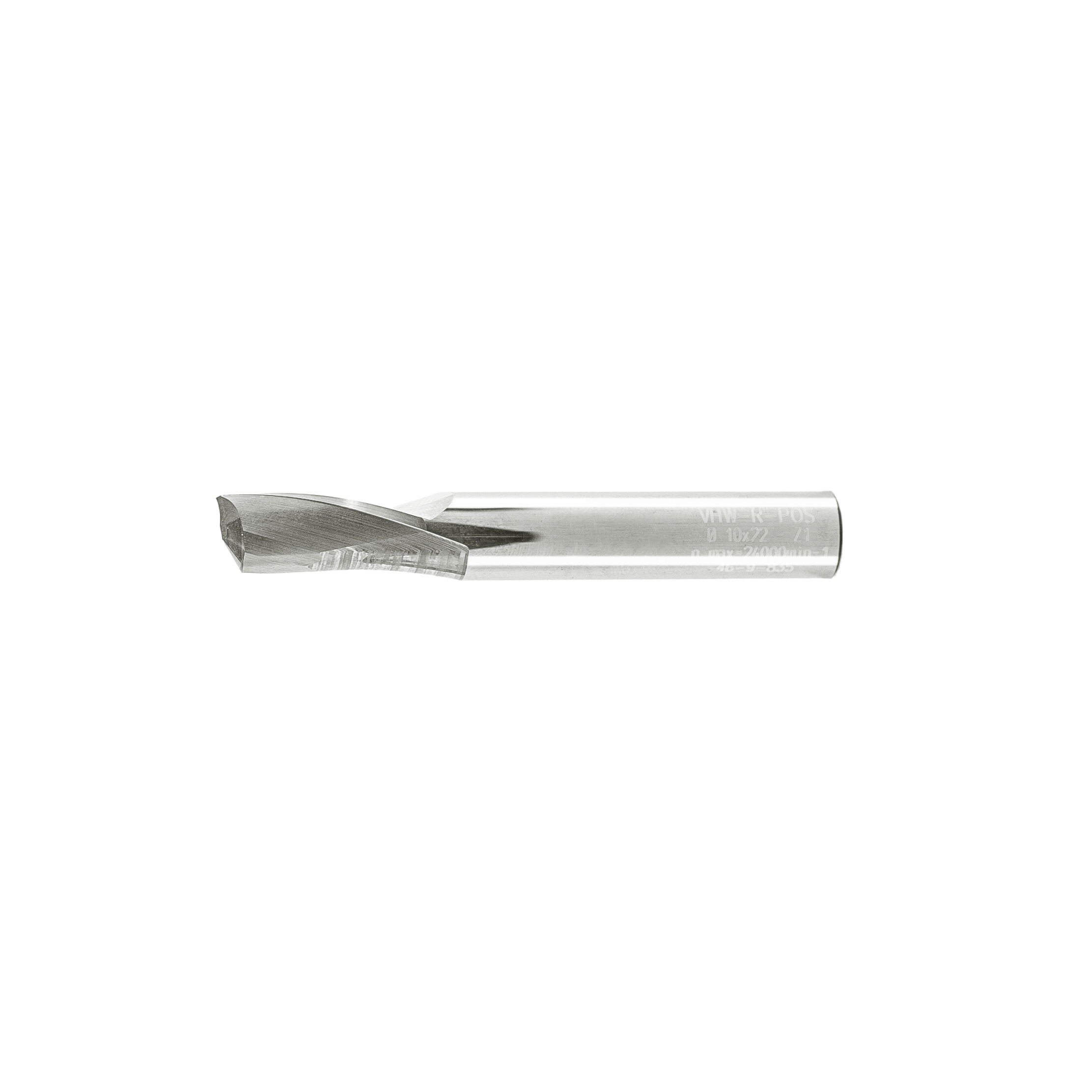 Mèche une flûte au carbure "fini miroir" - 10x22x70x10mm – Image 2