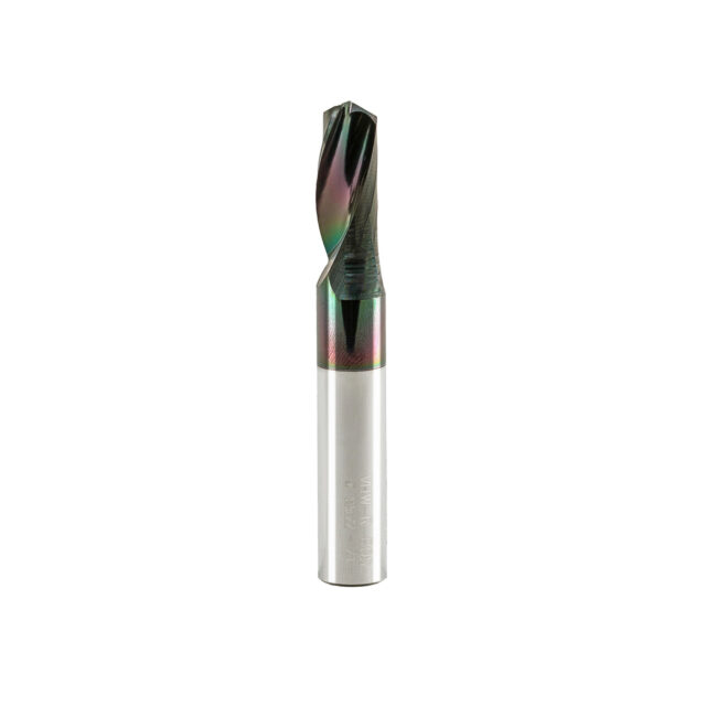Single Flute End Mill with Carbide "Mirror Finish" - 10x22x70x10mm DCL Coating