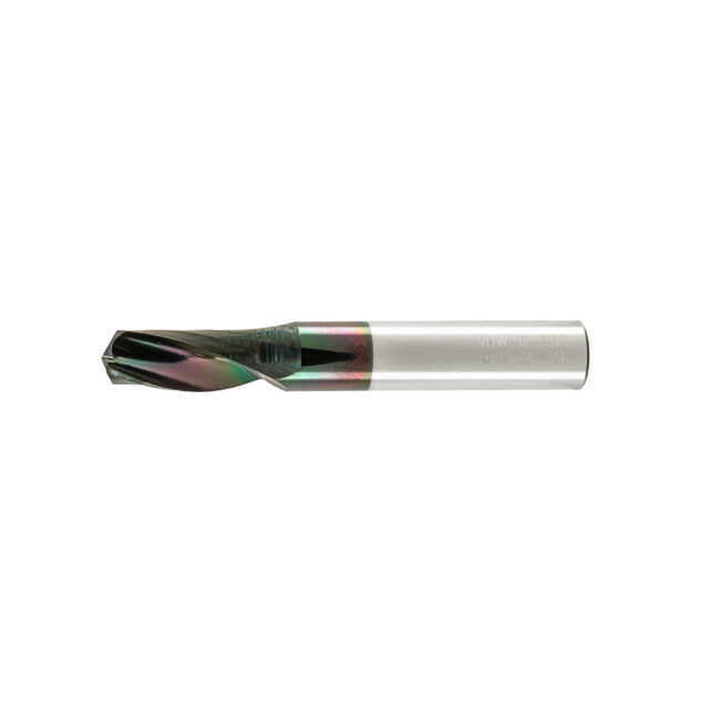 Alternative view of Single Flute End Mill with Carbide "Mirror Finish" - 10x22x70x10mm DCL Coating