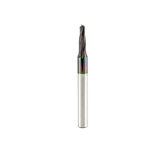 Double Flute End Mill with Carbide "Mirror Finish" - 4x10x60x6mm DLC Coating