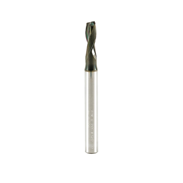 Double Flute End Mill with Carbide "Mirror Finish" - 5x12x60x6mm DLC Coating