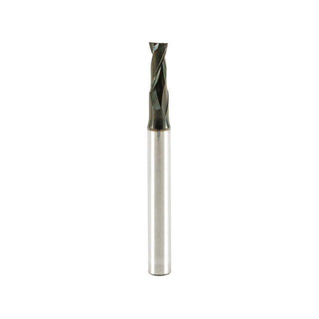 Mèche deux flûtes au carbure "fini miroir" - 5x12x60x6mm revêtement DLC – Image 3