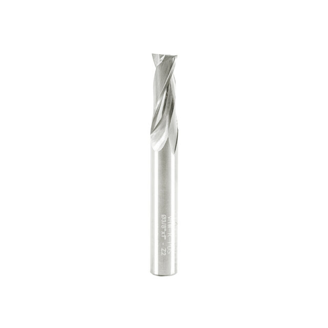 Double Flute End Mill with Carbide "Mirror Finish" - 3/8"x1"x3"x3/8"