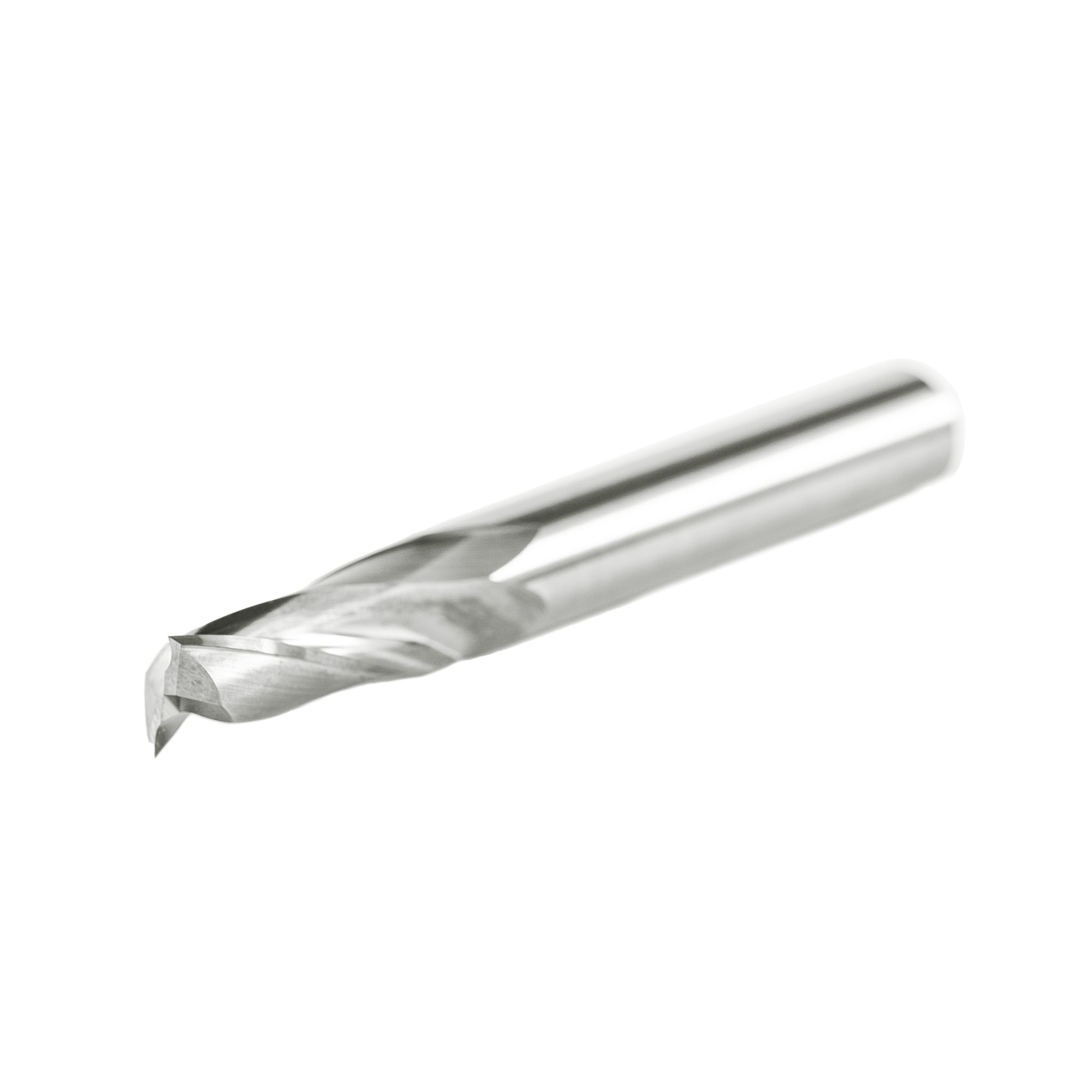Double Flute End Mill with Carbide "Mirror Finish" - 3/8"x1"x3"x3/8" - Image 4