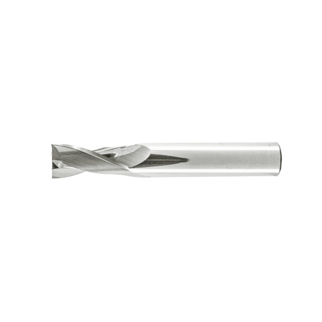 Alternative view of Double Flute End Mill with Carbide "Mirror Finish" - 12x25x80x12mm