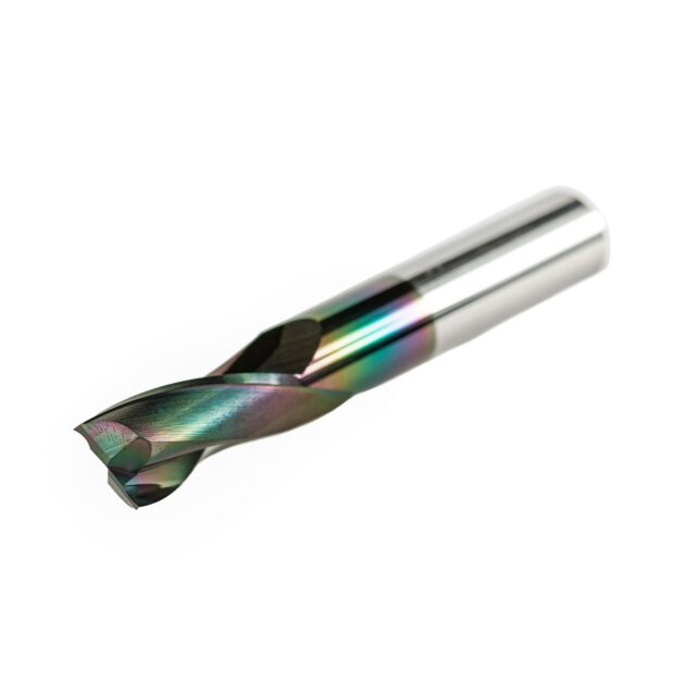 Double Flute End Mill with Carbide "Mirror Finish" - 12x25x80x12mm DLC Coating - Image 4