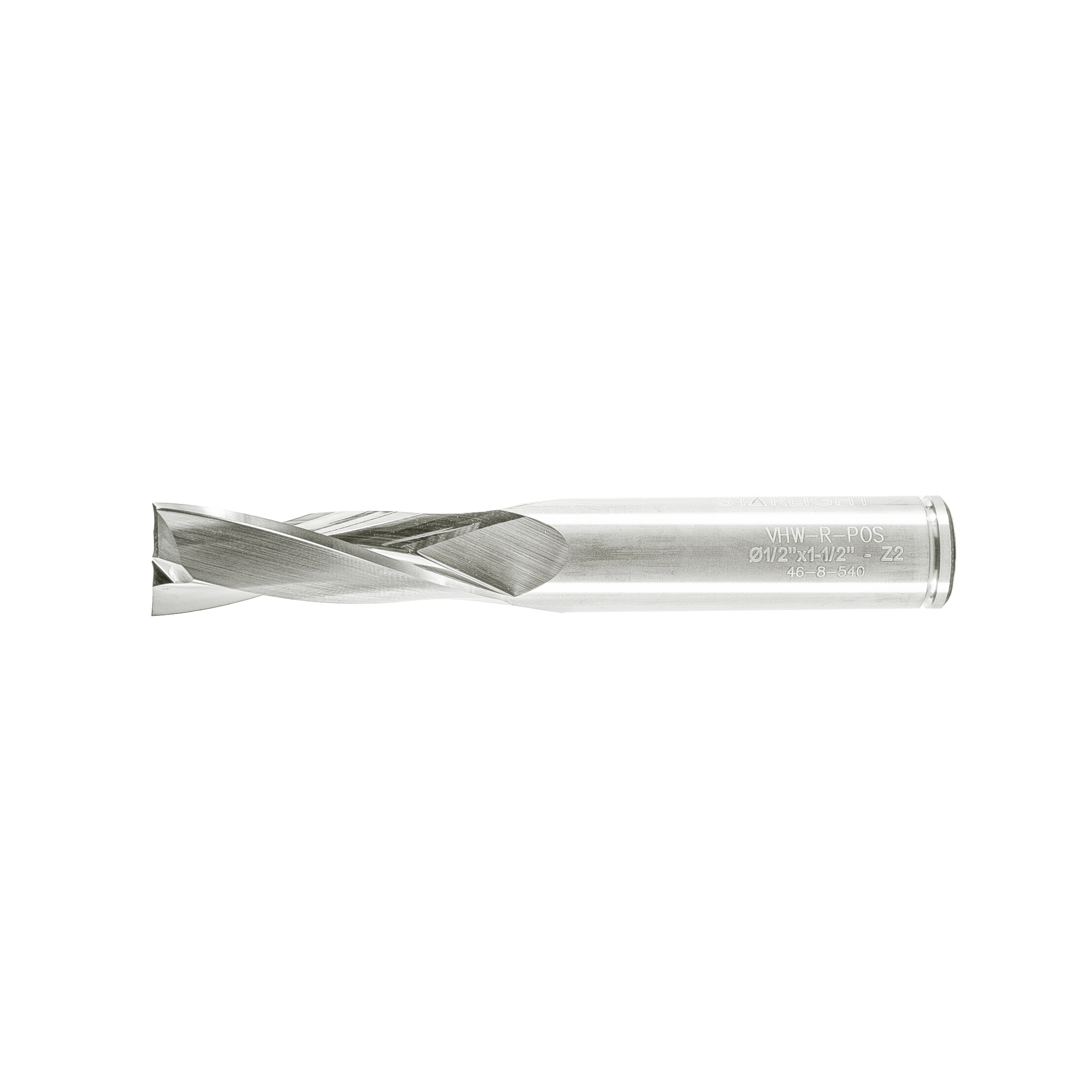 Mèche deux flûtes au carbure "fini miroir" - 1/2"x1-1/2"x3-1/2"x1/2" – Image 2