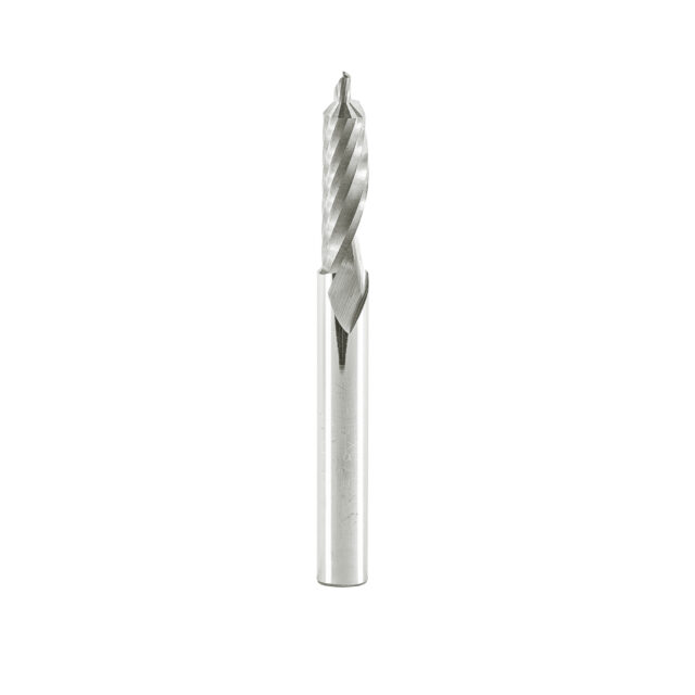 EndMill 1 Flute Carbide Drill with Double Diameter "Mirror Finish" 3/8x5/30x80x8mm