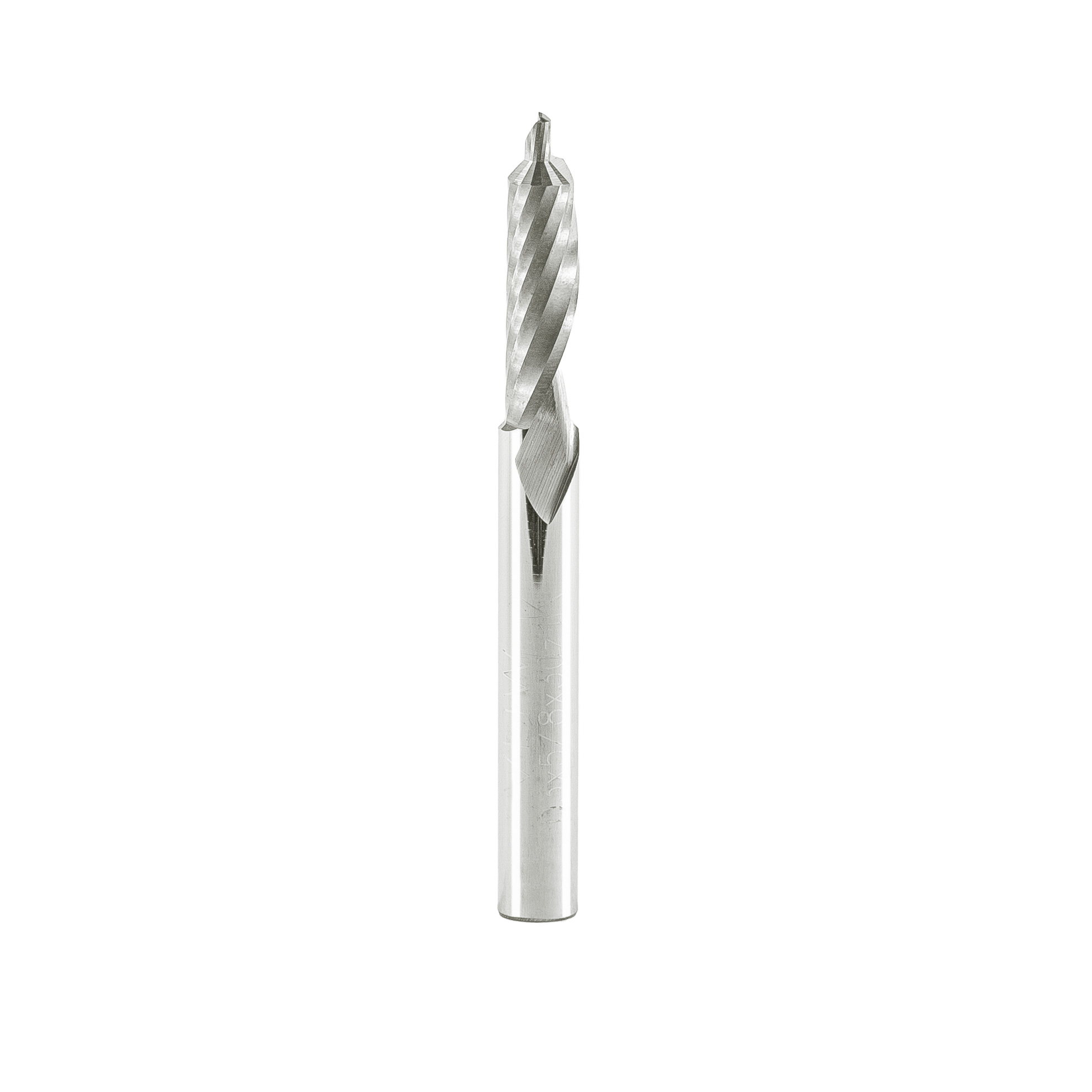 Mèche une flûte au carbure avec double diamètre "fini miroir" - 3/8x5/30x80x8mm