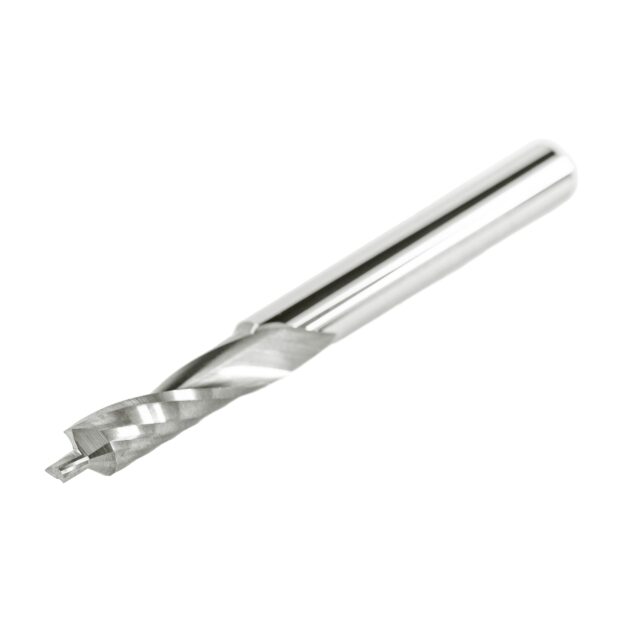 Mèche une flûte au carbure avec double diamètre "fini miroir" - 3/8x5/30x80x8mm – Image 4