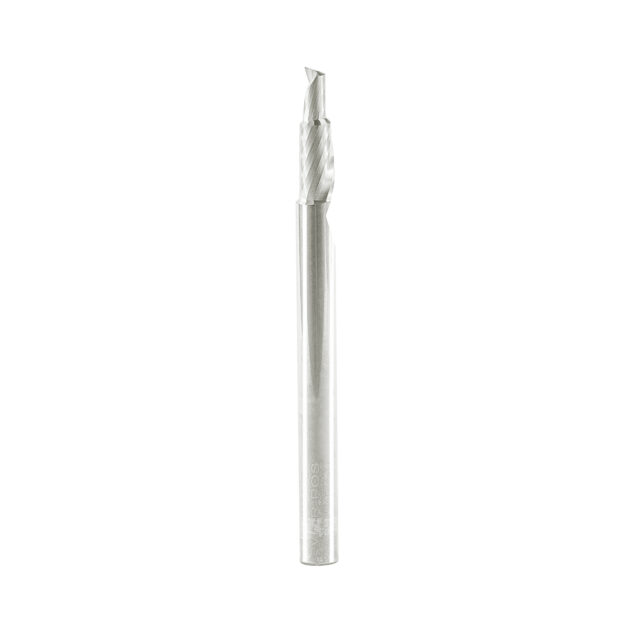EndMill 1 Flute Carbide Drill with Double Diameter "Mirror Finish" 5.5/8x10/25x100x8mm