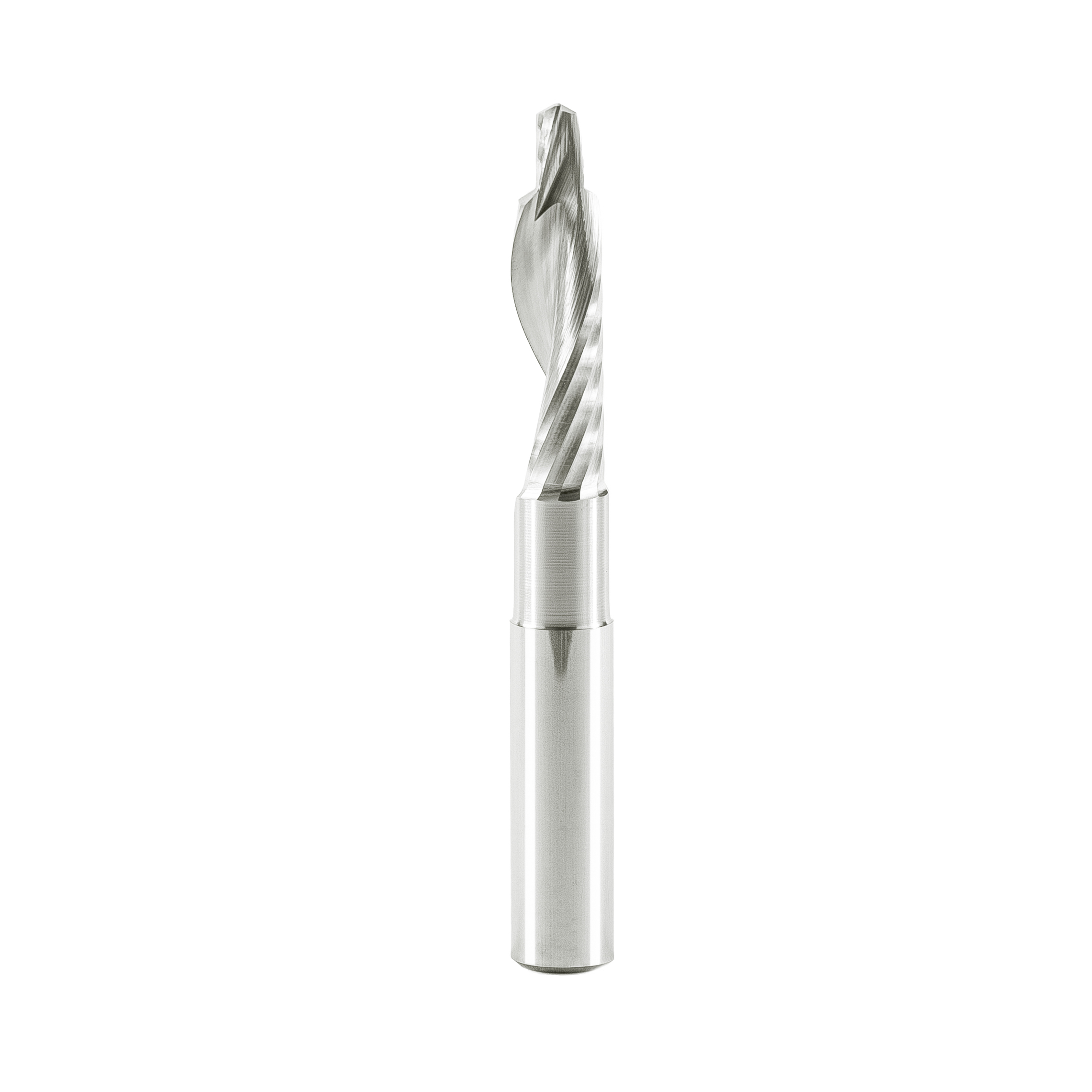 Mèche une flûte au carbure avec double diamètre "fini miroir" - 6/11.5x10/40x100x12mm – Image 3