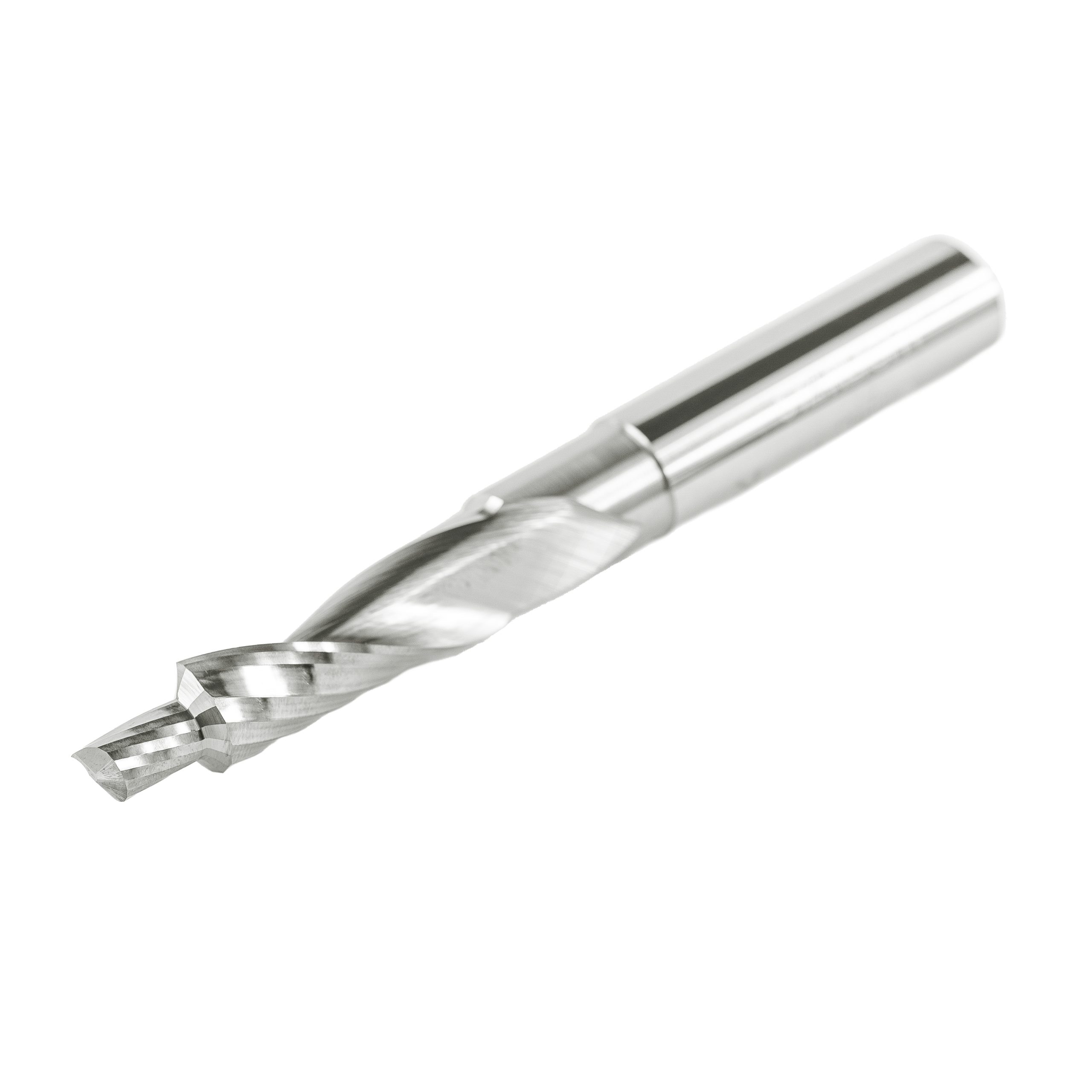 Mèche une flûte au carbure avec double diamètre "fini miroir" - 6/11.5x10/40x100x12mm – Image 4