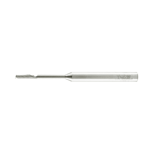 Alternative view of Single Flute End Mill with Carbide "Mirror Finish" - 4x14/40x100x8mm