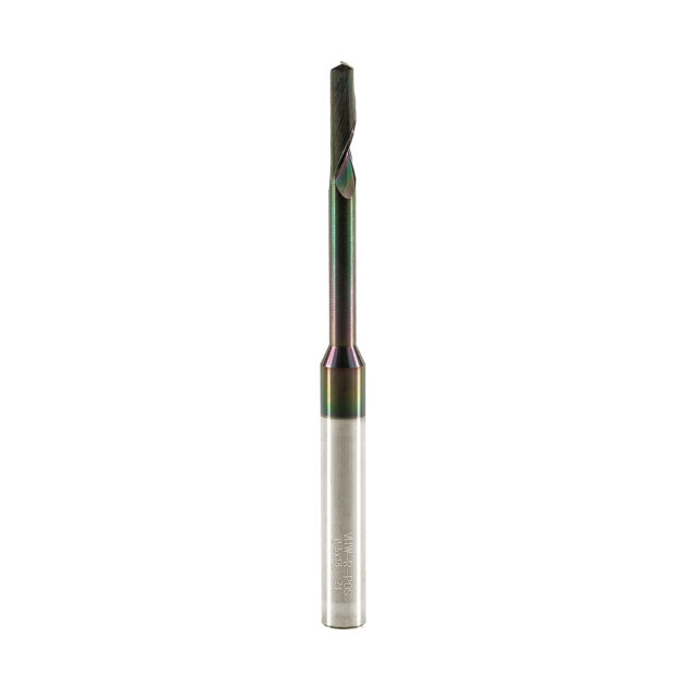 Single Flute End Mill with Carbide "Mirror Finish" - 5x18/50x100x8mm DLC Coating