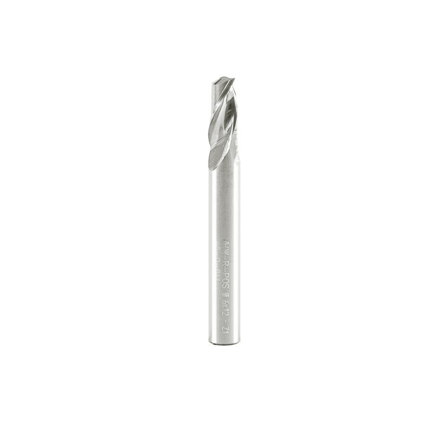 Single Flute End Mill with Carbide "Mirror Finish" - 6x12x50x6mm