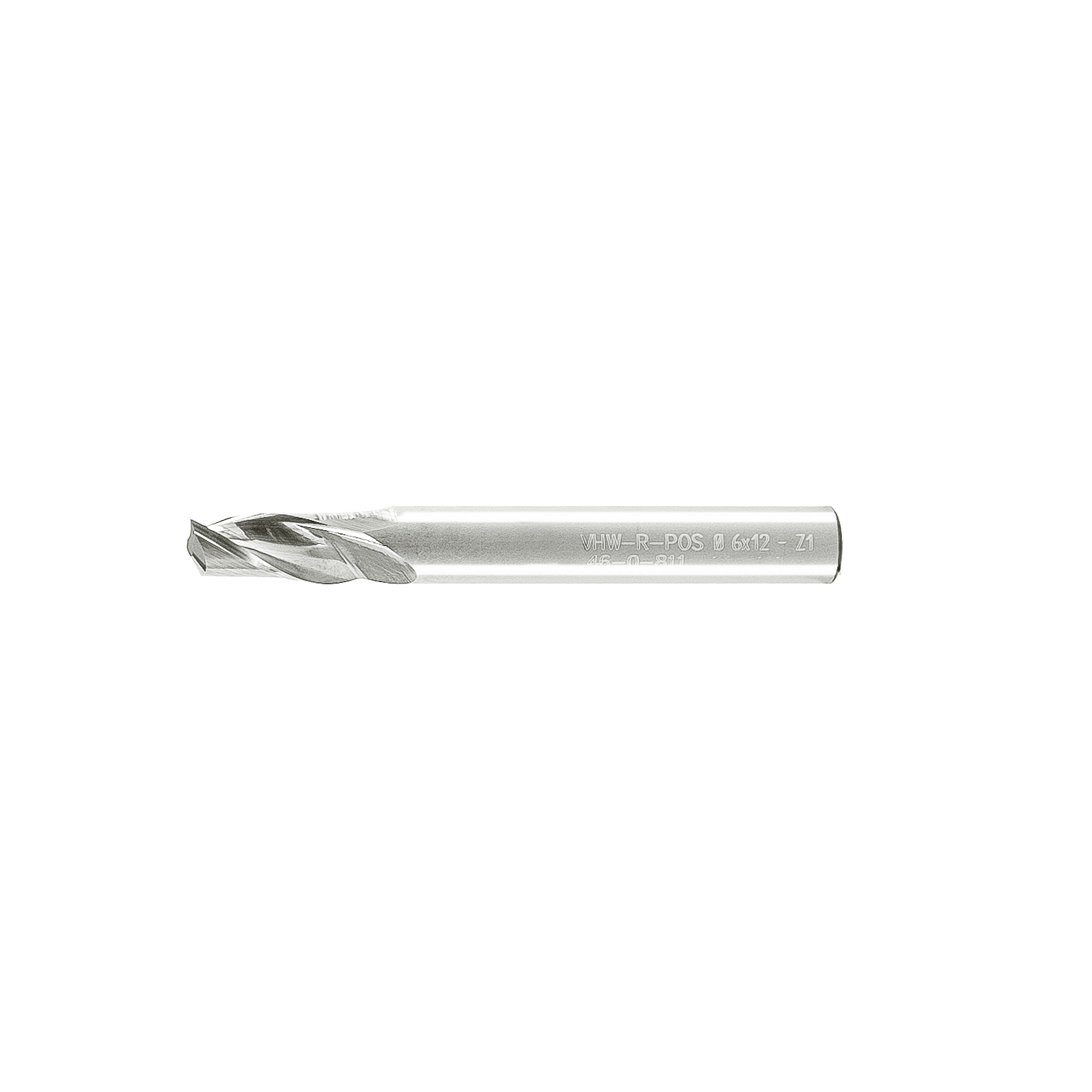 Mèche une flûte au carbure "fini miroir" - 6x12x50x6mm – Image 2