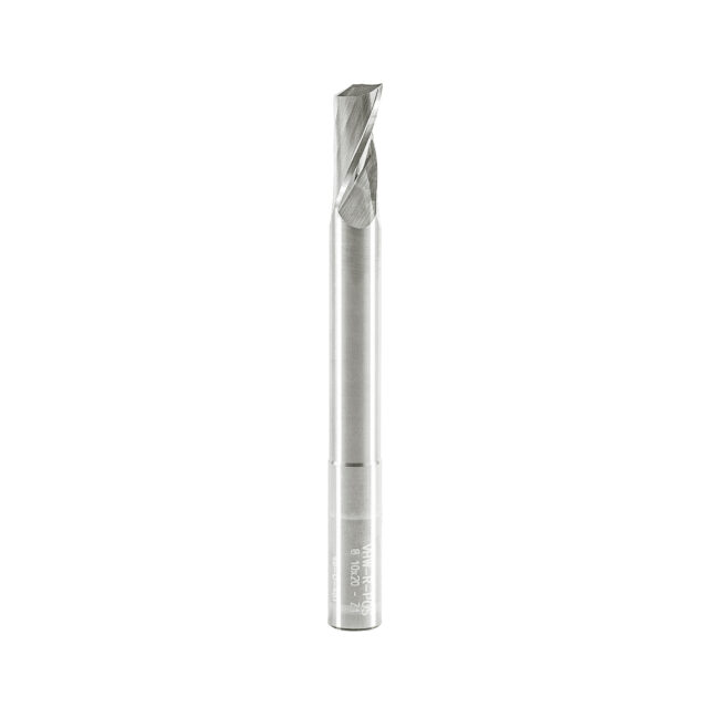 Single Flute End Mill with Carbide "Mirror Finish" - 10x20/70x100x10mm