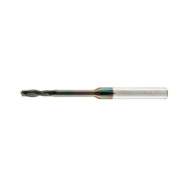 Alternative view of Double Flute End Mill with Carbide "Mirror Finish" - 5x18/50x100x8mm DLC Coating