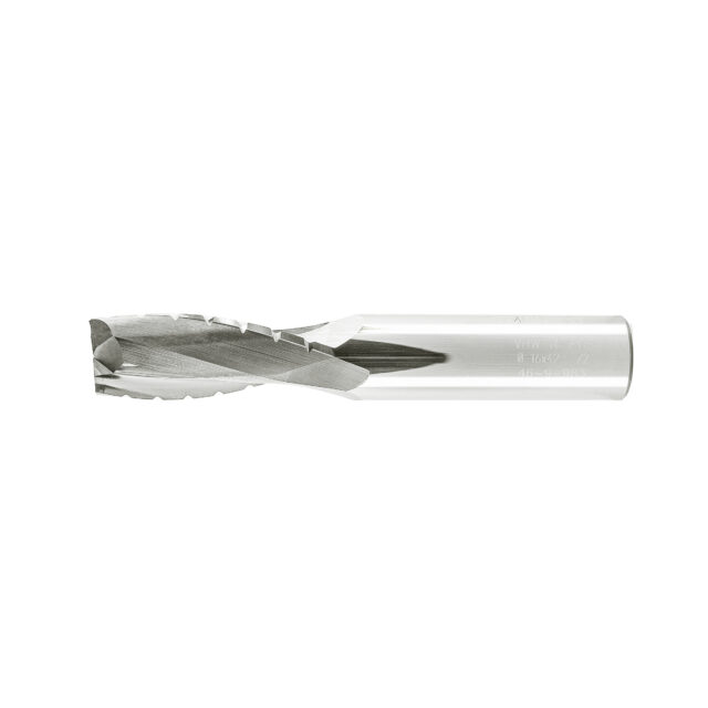 Alternative view of Double Flute End Mill with Carbide "Mirror Finish" with Chip Breaker - 16x42x100x16mm