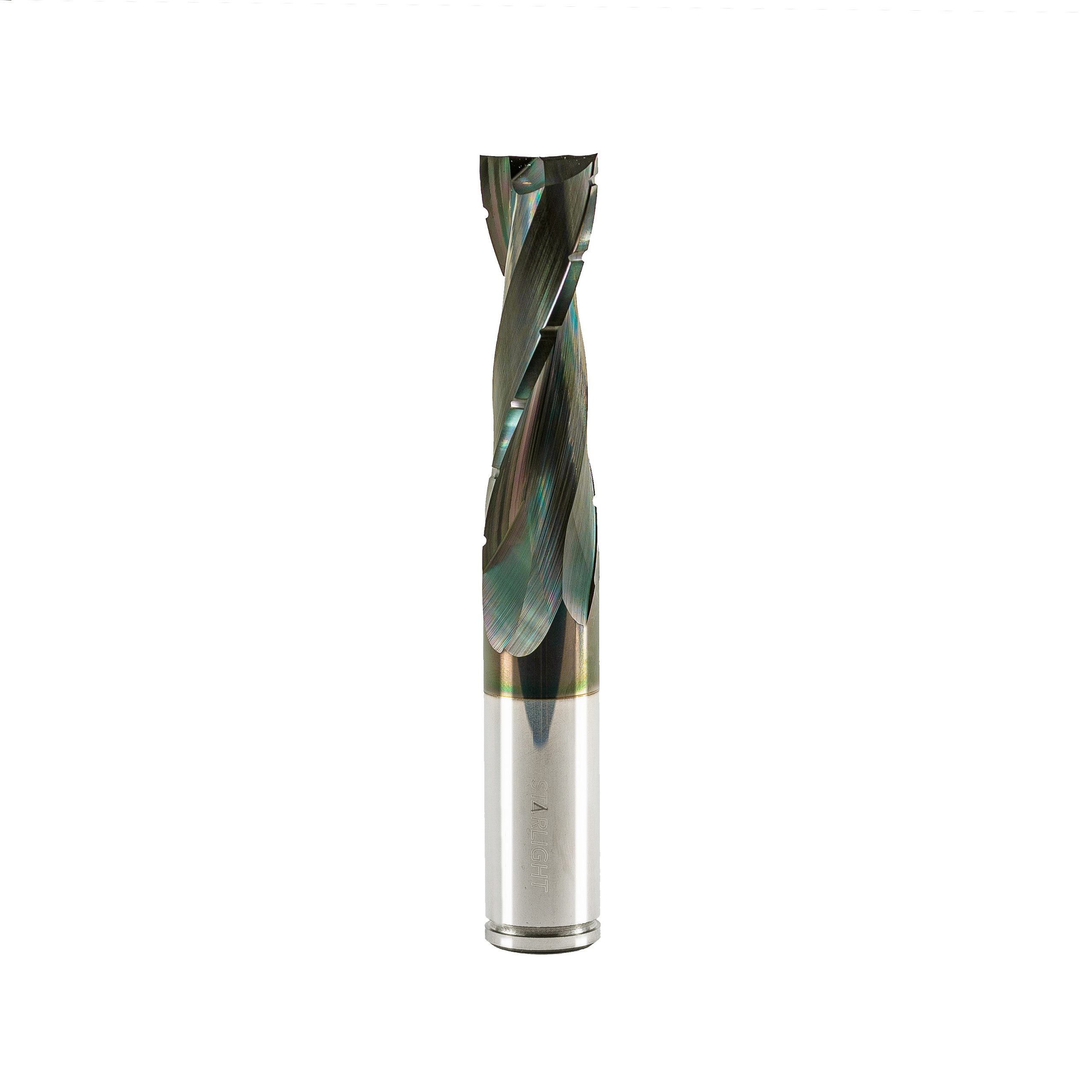 Double Flute End Mill with Carbide "Mirror Finish" with Chip Breaker - 18x62x120x18mm DLC Coating - Image 3