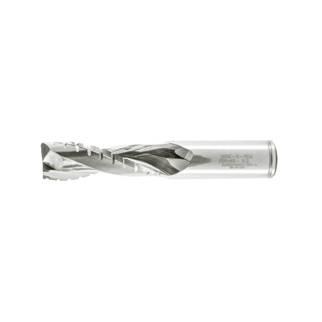 Alternative view of Double Flute End Mill with Carbide "Mirror Finish" with Chip Breaker - 20x62x120x20mm