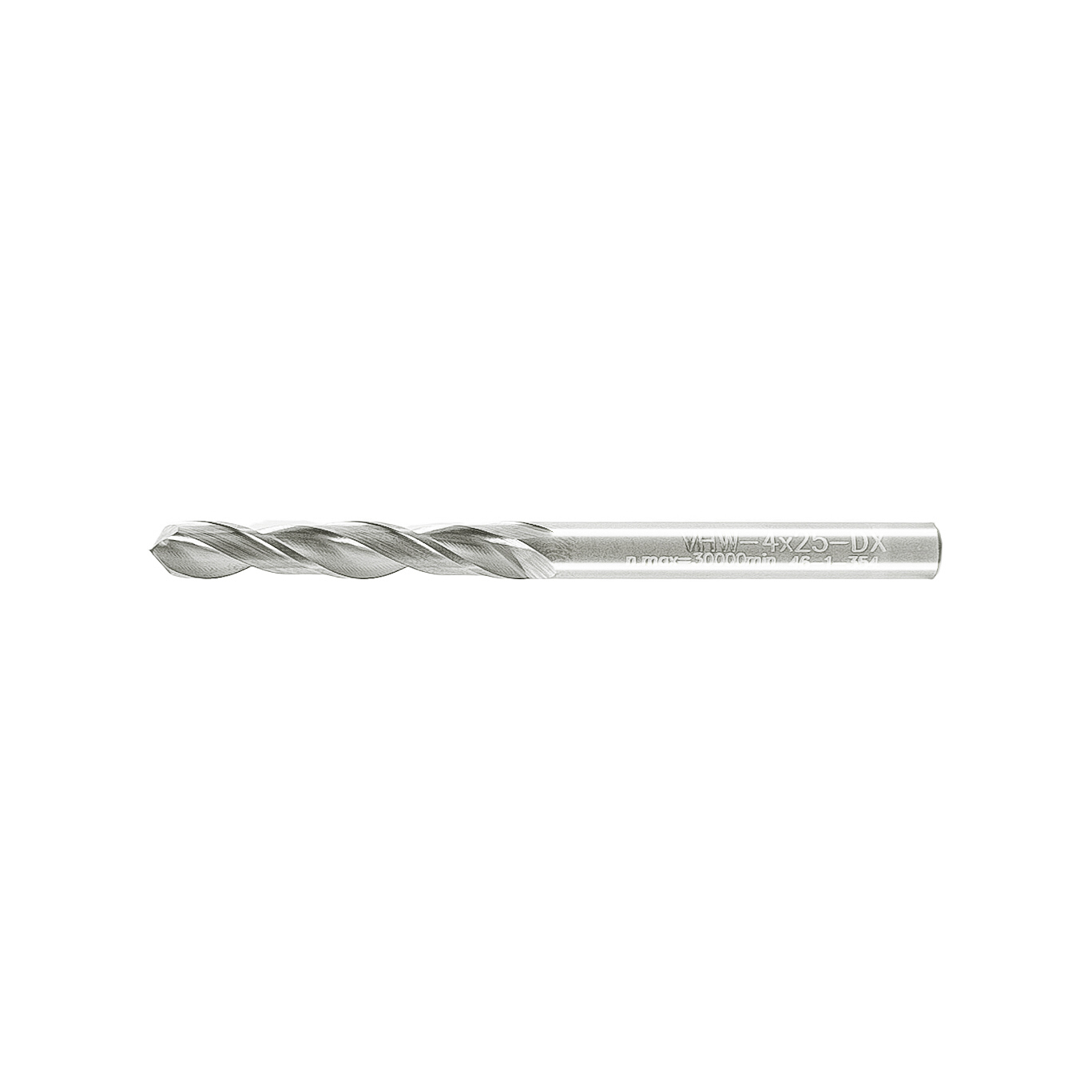 Drill 2 Flutes with Carbide "Mirror Finish" - 4x25x55mm DX - Image 2