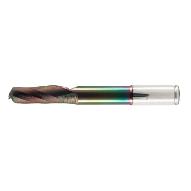 Alternative view of Single Flute End Mill with Carbide "Mirror Finish" - 12x35/70x100x12mm DLC Coating