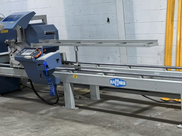 Used Haffner TT 4-05 Double Mitre Saw – High-Precision Cutting for PVC & Aluminum (2019)