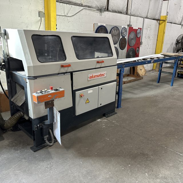 Used Elumatec SA 142/35 Automatic Cutting Machine | Elumatec 2002 – High-Volume Aluminum Profile Cutting