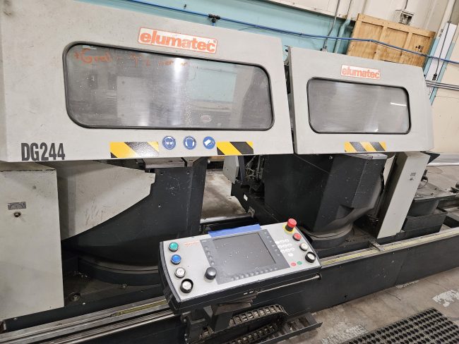 Elumatec DG 244 - Double Mitre Saw High-Performance Sawing Machine for Precision Cutting | Industrial Solutions