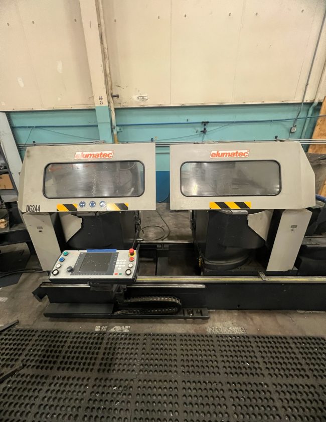 Elumatec DG 244 - Double Mitre Saw High-Performance Sawing Machine for Precision Cutting | Industrial Solutions