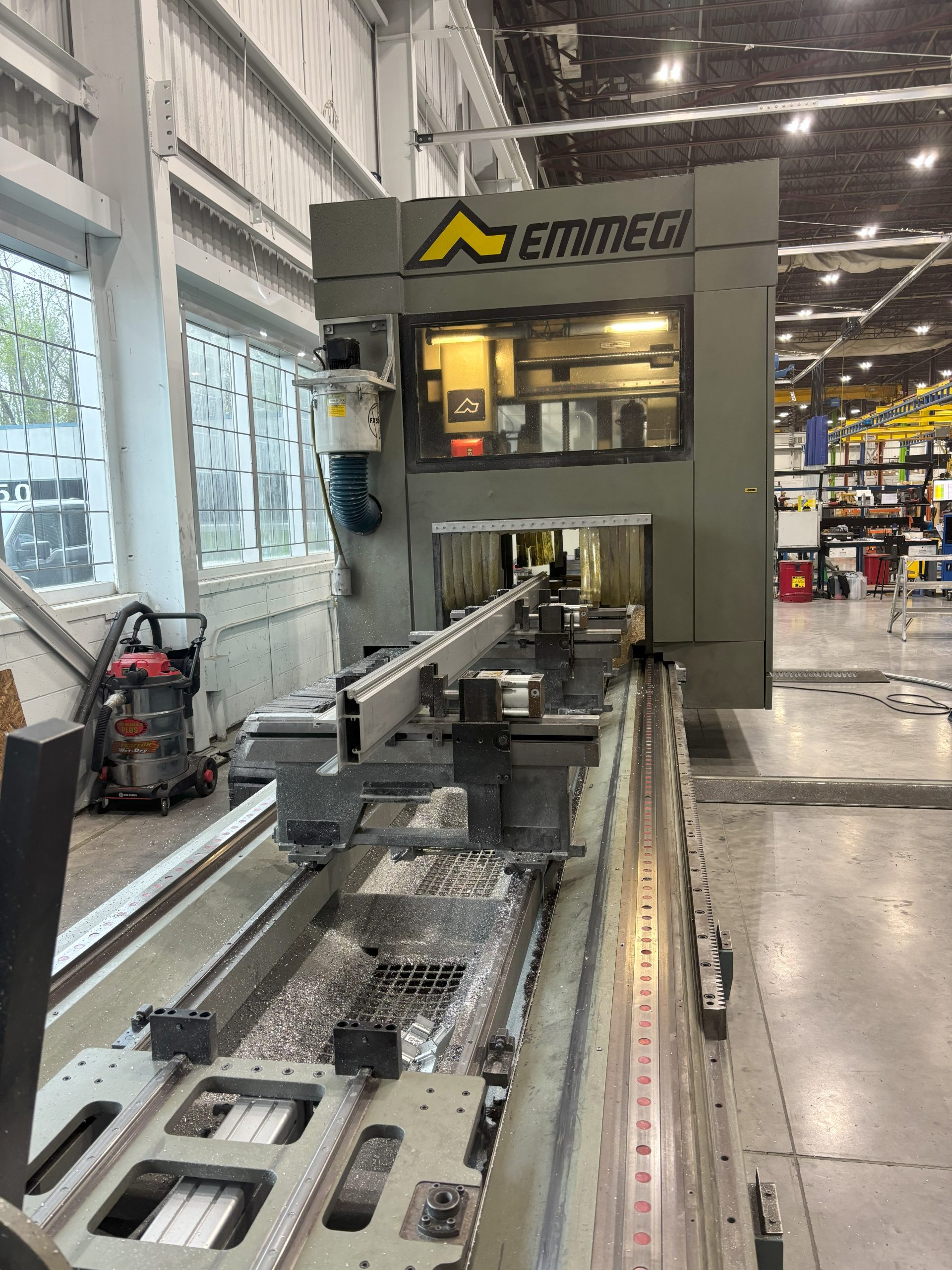 Emmegi Planet 10 Meter 5-Axis CNC Machining Center – Precision Aluminum Extrusion Cutting